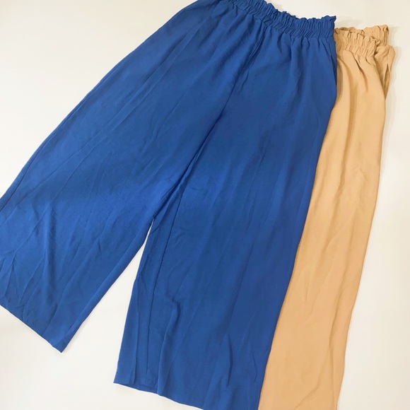 Women’s wide leg, elastic waist pants - Picture 2 of 3